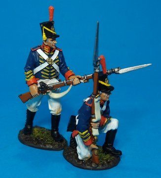 Two Marines at the Ready - US Marine Corps 1814