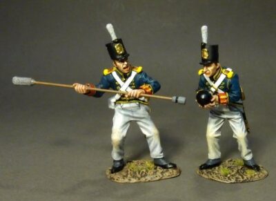 Artillery Crew Loading, White Trousers - British Foot Artillery Pre-1813