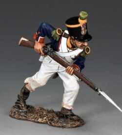 French Voltigeur Charging with Bayonet
