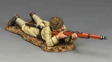 Lying Prone Turkish Rifleman