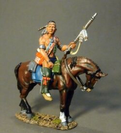 Mounted Woodland Indian with Raised Rifle #2