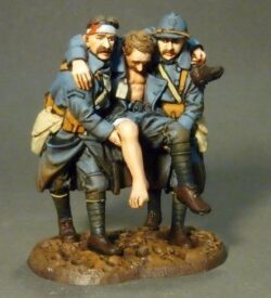 Three Wounded PCDF, French Infantry