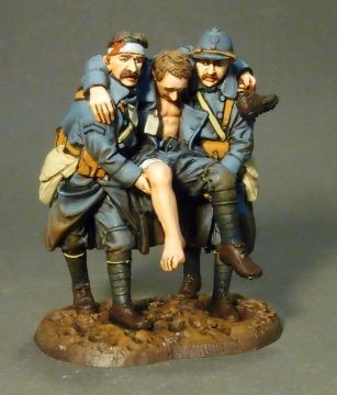 Three Wounded PCDF, French Infantry