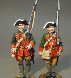 Two Line Infantry at Attention, Pennsylvanian Provincial Regiment
