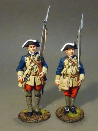 Two Line Infantry at Attention, South Carolina Provincial Regiment