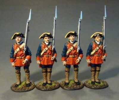 4 Line Infantry at Attention Set #2, The New Jersey Provincial Regiment