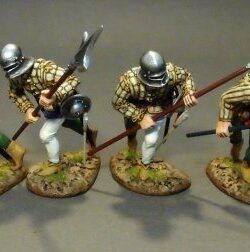Four Lancastrian Billmen, The Battle of Bosworth Field, 1485