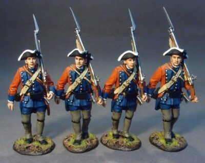 4 Line Infantry Marching Set #1, 60th (Royal American), Regiment of Foot