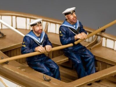 Oarsmen Rowing with Beards